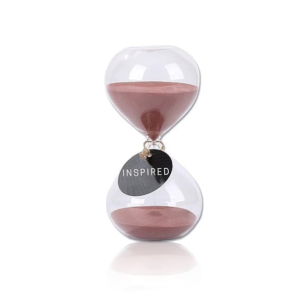 SWISSELITE Puff Sand Timer: Elegant Hourglass Decor for Home, Office & Desk