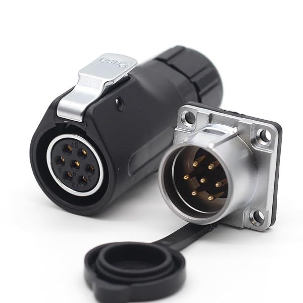 SZJELEN XHP20 15A 500V 7Pin Waterproof Industrial Cable Connector - Female Plug & Male Socket IP67