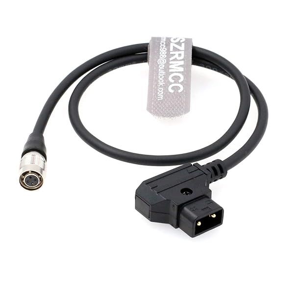 SZRMCC Hirose 4 Pin Female to D Tap Power Cable for SmallHD DP7 PRO AC7 OLED Monitor Straight 4Pin