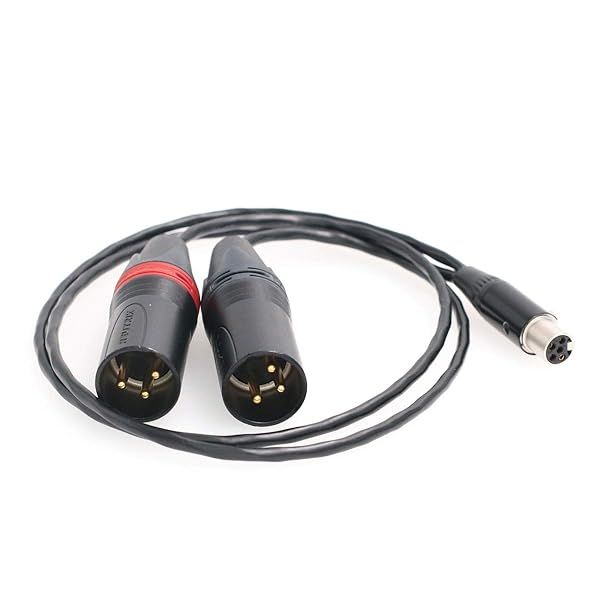 SZRMCC TA5F Mini XLR 5 Pin to Dual XLR 3 Pin Audio Cable for Zaxcom QRX and Sound Devices Mixers and Recorders