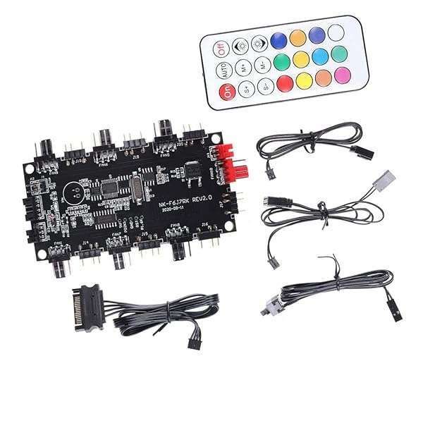 Buy SaiDian ARGB Hub Controller - 5V 3-Pin PWM Fan Splitter for Optimal PC Cooling