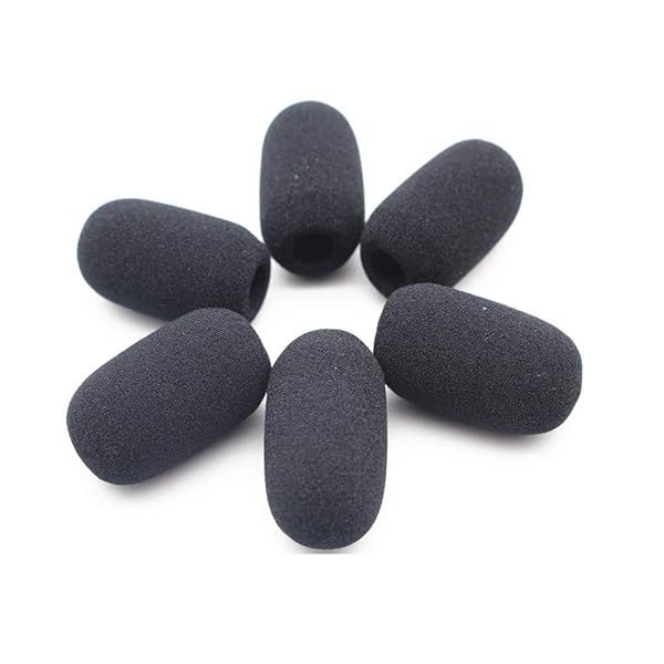 6 Pack Microphone Windscreens for Lightspeed Astro A50 & David Clark Headsets - Dense Foam Covers