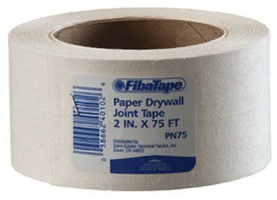 "Saint Gobain FDW6620-U Professional Paper Joint Drywall Tape - 75' x 2" - Durable White Tape for Seamless Finishing"
