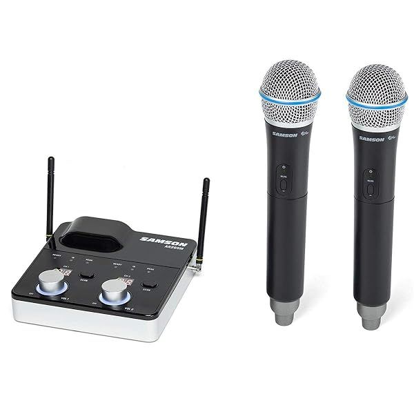 Samson Concert 288M UHF Wireless System: Ideal for Vocals, Karaoke, Speeches & Presentations
