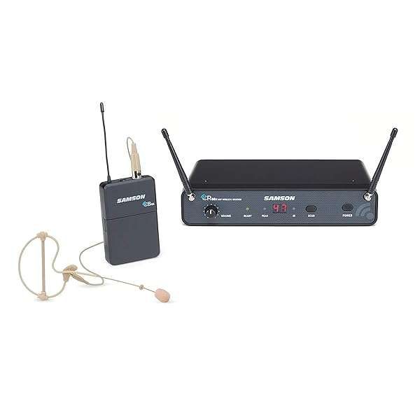 Samson Concert 88x Wireless System with SE10 Earset Mic - D Band, Black | High-Quality Sound for Performers