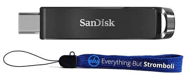 SanDisk Ultra 256GB Type-C USB Drive for Dell XPS 13/15/17 & 2-in-1 Laptops - Includes Lanyard