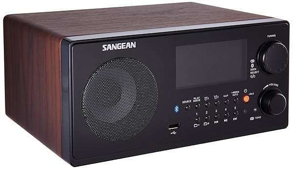 Buy Sangean WR-22WL AM/FM-RDS Bluetooth Table-Top Receiver - Dark Walnut Finish