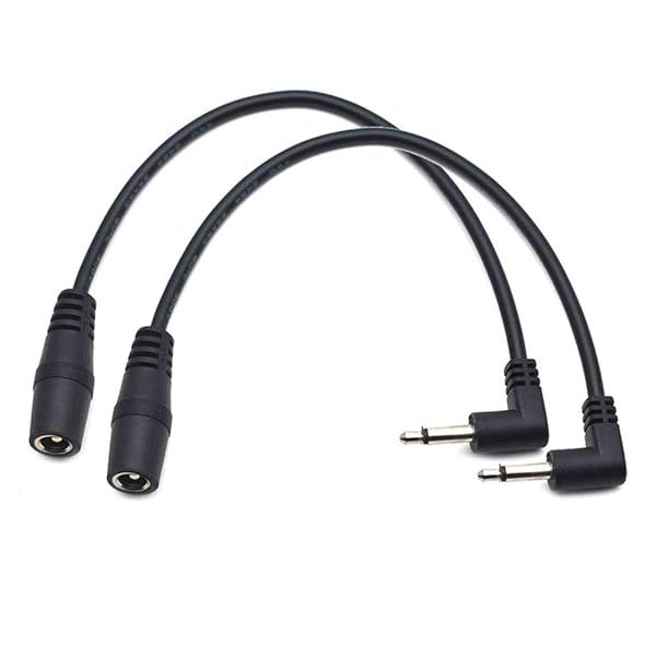 Saphue 2pcs 3.5 Positive Tip Power Supply Converter for Electro Harmonix Eh Dod Guitar Pedals 5.5mm to 3.5mm