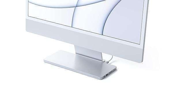 Satechi USB C Slim Dock for 24 iMac with Tool-Free Enclosure for M.2 PCIe NVMe and SATA SSDs USB C Data Port, USB A, 2 USB 2.0, Micro/SD Card Reader (Silver)