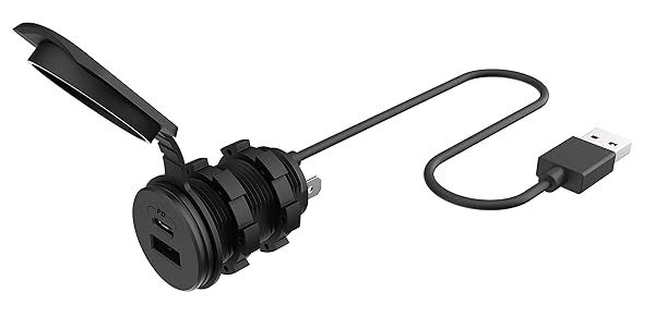 Scosche CPPDRLK-SP 27W USB PD Car Charger: Fast Charge for Apple CarPlay & Android Auto with USB-A Adapter