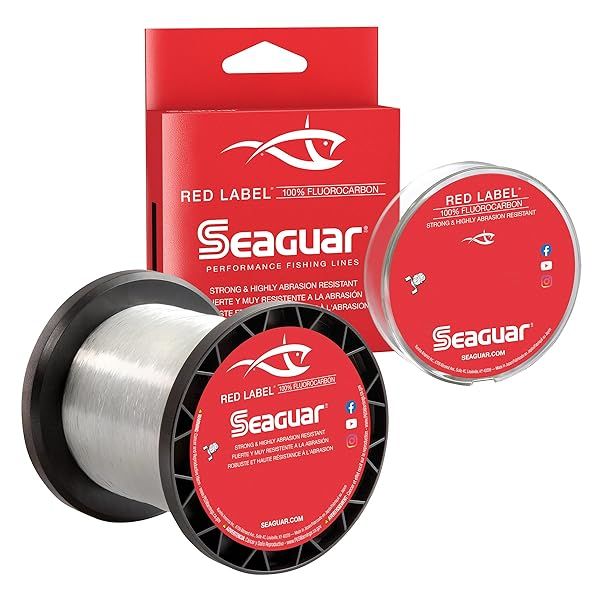 Seaguar Red Label 20lbs Fluorocarbon Fishing Line 175yds - Clear 20RM175 for Superior Strength