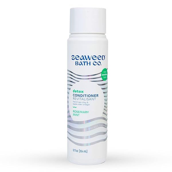 Seaweed Bath Co. Detox Conditioner - Rosemary Mint, 12oz, Eco-Friendly, Nourishing for All Hair Types