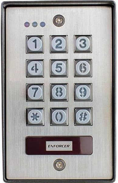 Seco-Larm SK-1123-SPQ Vandal Resistant Outdoor Access Control Keypad with Proximity Reader and 4 Programmable Access Modes