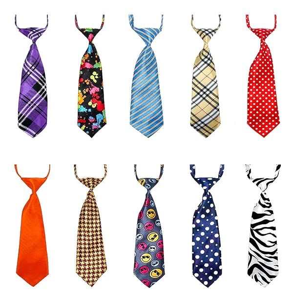 Segarty Adjustable Dog Ties for Large Dogs Bulk Bow Ties Necktie Grooming Accessories for Holidays Weddings Birthdays and Cosplay