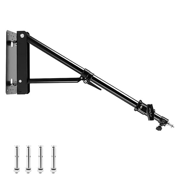 "Selens Wall Mount Boom Arm: Adjustable 51" Camera Mount for Studio Lighting & Photography Gear"