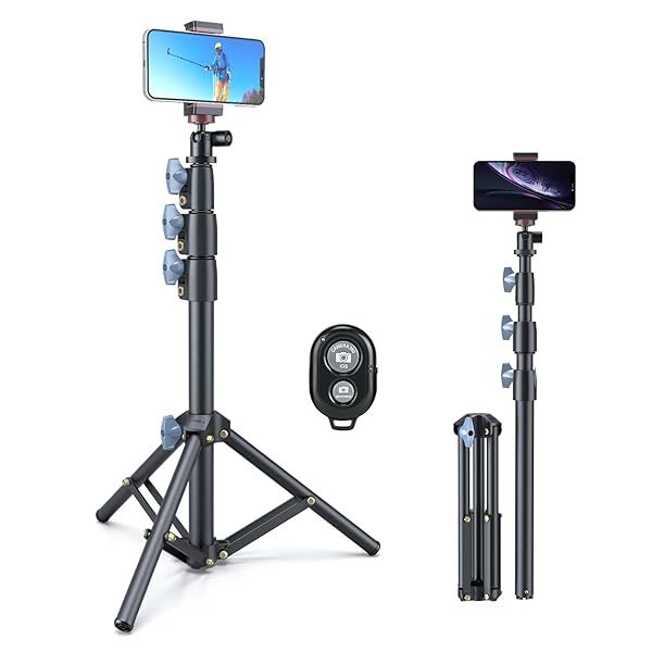"LINCO Selfie Stick & Tripod: Heavy Duty, Lightweight, Bluetooth Remote, Extends to 52" for Apple & Android - Perfect for Every Shot!"