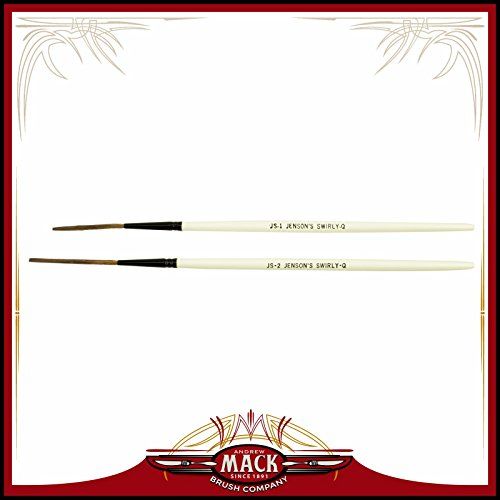 Set of 2 Jenson Swirly Q Series Size 1-2 for Scroll Pinstriper and Script Lettering Tools