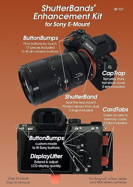 ShutterBands Enhancement Kit: 5 Essential Accessories for Sony E-Mount Cameras