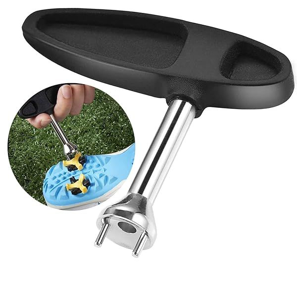 Shuzhu Golf Shoes Spike Wrench: Stainless Steel Cleat Key & Tool for Easy Replacement & Adjustment