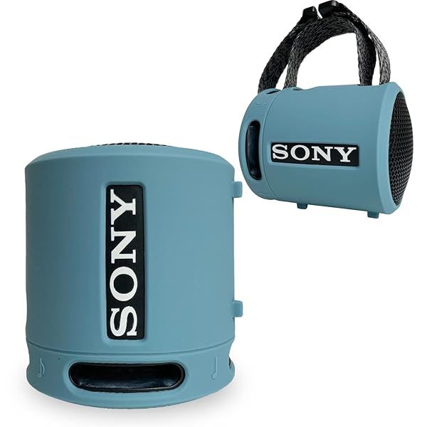 Light Blue Silicone Cover Case for Sony SRS-XB13/XB100 - Protective Skin Sleeve for Extra BASS Wireless Speaker