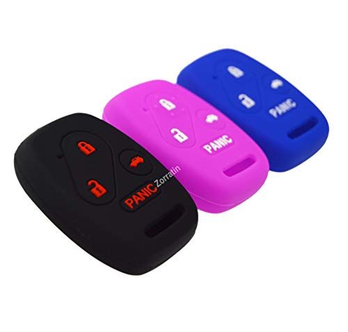 Silicone Remote Key Fob Cover Protector for Honda Accord CR-V Civic Element Pilot 3+1 4 Buttons