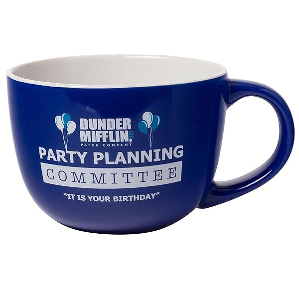 Silver Buffalo The Office Party Planning Committee Ceramic Soup Mug - 24 oz Fun & Functional Gift