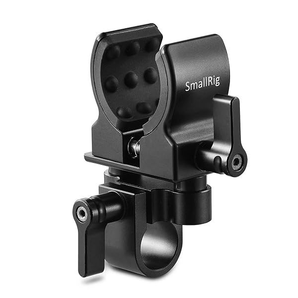 SMALLRIG Microphone Mount for Shotgun Microphones 19-25mm with Elastic Silica Gel Shock and Noise Absorption 1993