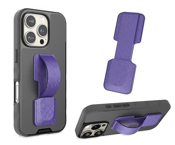 Smartish Phone Grip Loop - Prop Tart - Pop Out Finger Strap and Holder with Kick Stand [Compatible with All iPhone and Android Phones] - You're Just