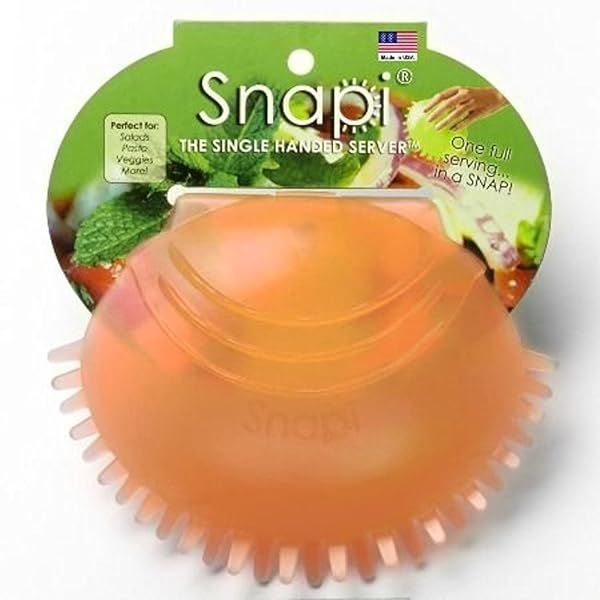 Snapi Tangerine: The Ultimate Single-Handed Salad Server for Effortless Dining