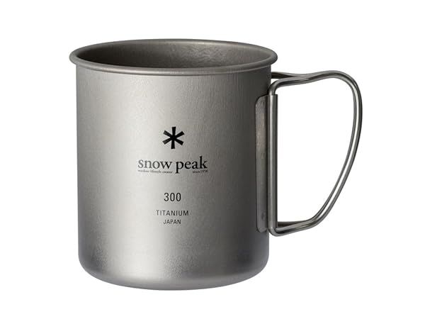 Snow Peak MG-142 Titanium Mug: Lightweight 10.1 oz Camping Essential for Outdoor Adventures