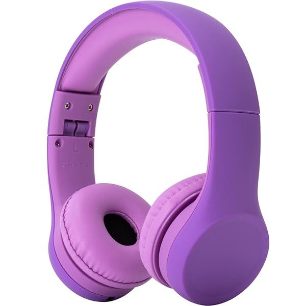 Snug Play+ Kids Headphones with Volume Limiting - Safe & Stylish for Toddlers (Purple)