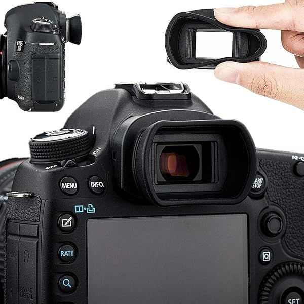 Soft Silicon Eyecup for Canon EOS 5DM4, 5DM3, 7D & 1D Series - Comfort & Clarity