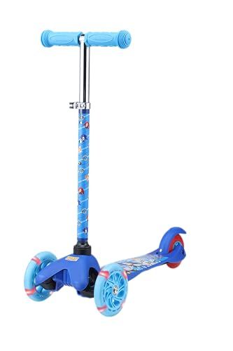 Sonic The Hedgehog Kick Scooter for Kids - Light Up Wheels, Extra Wide Deck, 3 Wheel Design, Foot Brake, Ages 3+