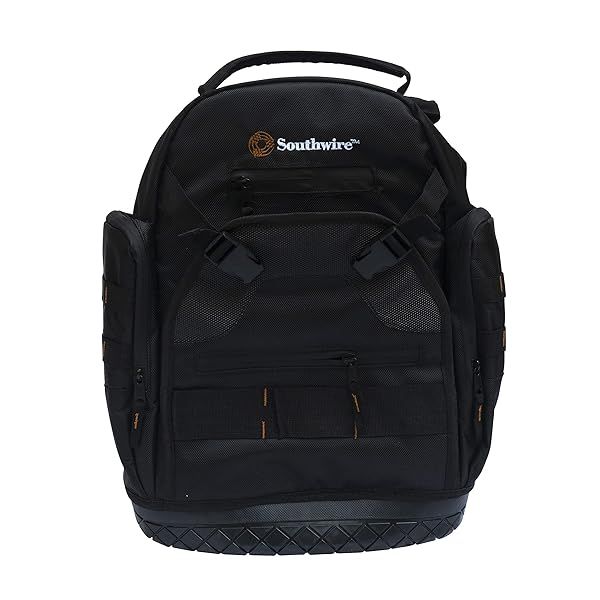 Southwire PROBAGBP Rugged Pro Tool Backpack with Heavy Duty Base and 28 Pockets for Ultimate Tool Organization and Comfort