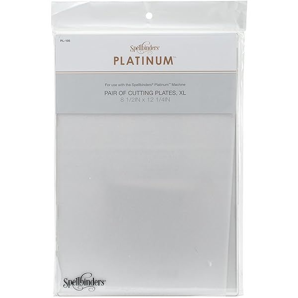 Buy Spellbinders PL-105 Platinum XL Cutting Plates - Semi-Opaque for Perfect Crafting Results
