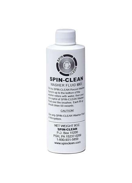 Spin-Clean Record Washer Fluid 8oz: Alcohol-Free Vinyl Record Cleaner for Pristine Sound