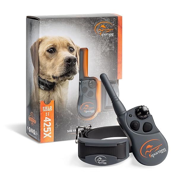 SportDOG FieldTrainer 425X Remote Dog Training Collar Waterproof Rechargeable 500 Yard Range Static Vibrate Tone