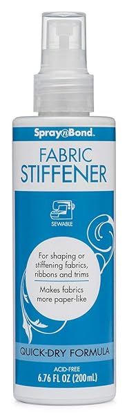 SpraynBond Fabric Stiffener 6.8 OZ (200mL) - Perfect for Crafting & DIY Projects