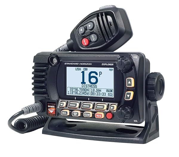 Standard Horizon GX1850 VHF Radio - NMEA 2000 Compatible - Black Fixed Mount Marine Communication