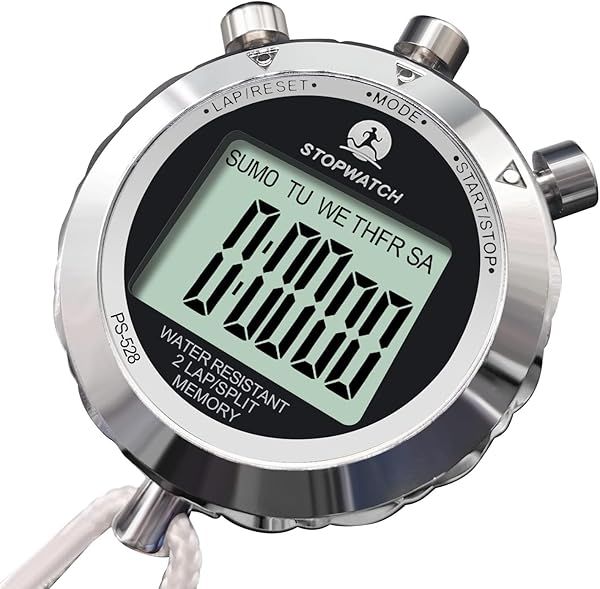 Metal Rolilink Stopwatch: Precision Timer for Sports & Competitions - Perfect for Athletes!