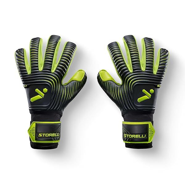 Storelli Silencer Sly Goalkeeper Gloves - High-Impact Protection, Unisex, Size 11, Includes Glove Bag - Perfect Soccer Accessories
