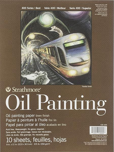 Strathmore 400 Series Oil Painting Pad 9x12 - 10 Sheets for Artists | High-Quality Art Supplies