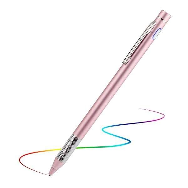Stylus Pencil for Samsung Galaxy Tab S9/S8 Plus Ultra/S7+ - Minilabo 1.5mm Digital Pen for Drawing & Writing - Pink