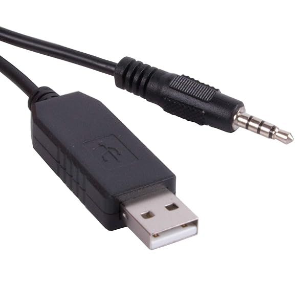 Suamdoen FT232RL USB to 3.5mm AJ TRRS Cable Compatible with Yaesu FT VX FTH CT-42 for Clear Audio Connection