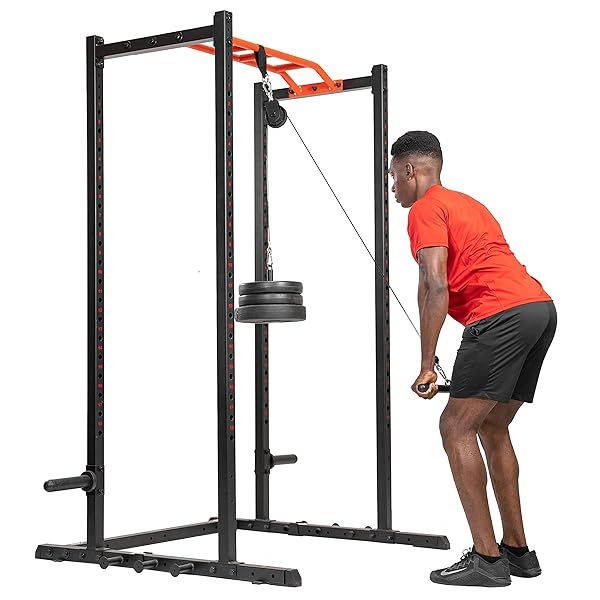 Sunny Health & Fitness Lat Pull Down Attachment SF-XFA006 for Power Racks - Boost Your Workout!