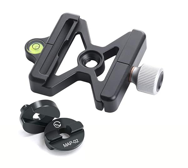 Sunwayfoto MAC-15T 60mm Clamp Kit: Convert RC2 to Arca/RRS for Tripod Ball Heads & Boss Adapters