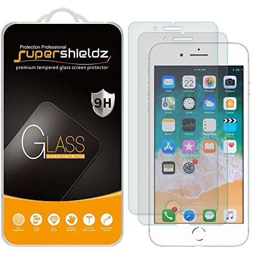 Supershieldz Anti Glare Matte Screen Protector for iPhone 8 Plus and 7 Plus 5.5 inch Tempered Glass 2 Pack Anti Scratch Bubble Free