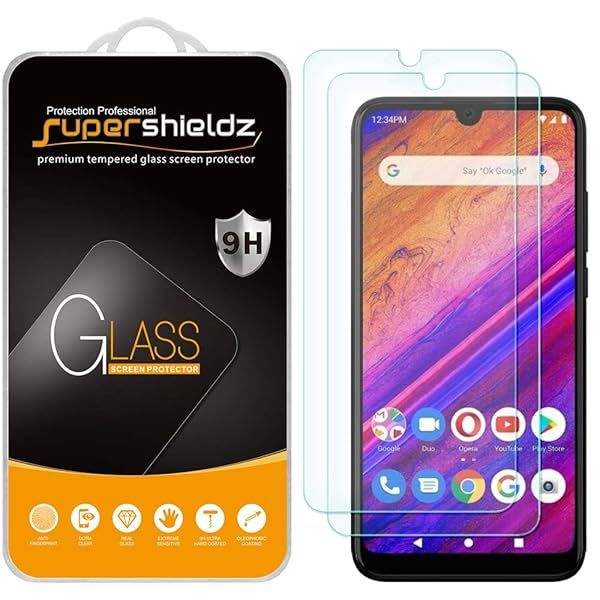 Supershieldz 2 Pack Tempered Glass Screen Protector for BLU Vivo XL5 Anti Scratch Bubble Free
