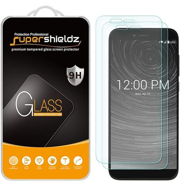 Supershieldz 2 Pack Tempered Glass Screen Protector for Coolpad Legacy S and SR Anti Scratch Bubble Free