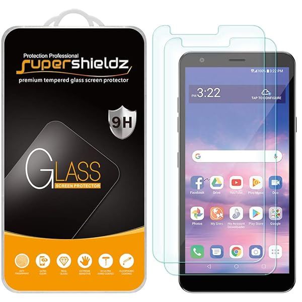 Supershieldz 2 Pack Tempered Glass Screen Protector for LG Journey LTE Anti Scratch Bubble Free